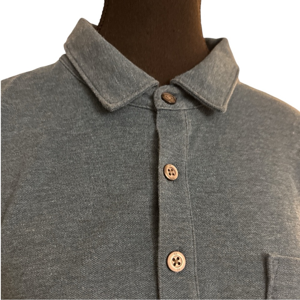 Banana Republic Performance Pique Blue Polo Shirt Classic - XL - Picture 3 of 4
